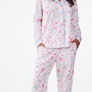 Roller Rabbit Monkey Said Yes Long Pajama Set